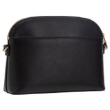 Back product shot of the Oroton Inez Slim Crossbody in Black and Shiny Soft Saffiano for Women