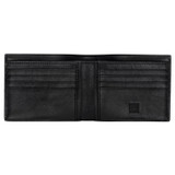 Internal product shot of the Oroton Eton 8 Card Wallet in Black and Saffiano/Smooth Leather for Men