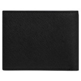 Oroton Eton 8 Card Wallet in Black and Saffiano/Smooth Leather for Men
