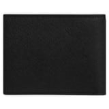 Back product shot of the Oroton Eton 8 Card Wallet in Black and Saffiano/Smooth Leather for Men