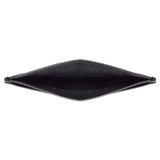 Oroton Eton Card Sleeve in Black and Saffiano/Smooth Leather for Men