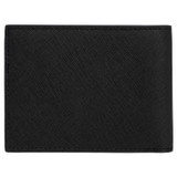 Oroton Eton 4 Card Mini Wallet in Black and Saffiano/Smooth Leather for Men