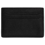 Back product shot of the Oroton Inez Credit Card Sleeve in Black and Soft Saffiano Leather for Women