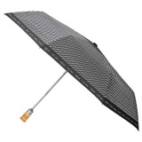 Oroton Bamboo Small Umbrella in Black/Cream and Pongee Fabric (Water Resistant) for Women
