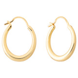 Oroton Fiona Small Oblong Hoops in Gold and Brass Base With 18CT Gold Plating for Women