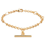 Oroton Inez Vintage Chain Bracelet in Gold and Brass Base With 18CT Gold Plating for Women
