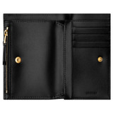 Internal product shot of the Oroton Dylan 10 Credit Card Zip Wallet in Black and Pebble leather for Women
