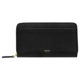 Oroton Dylan Book Wallet in Black and Pebble Leather for Women