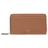 Oroton Dylan Book Wallet in Tan and Pebble Leather for Women