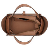 Internal product shot of the Oroton Dylan Small Tote in Tan and Pebble Leather for Women