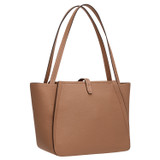Oroton Dylan Small Tote in Tan and Pebble Leather for Women