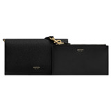 Oroton Dylan Clutch And Pouch Wallet in Black and Pebble Leather for Women