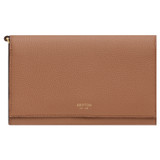 Oroton Dylan Clutch And Pouch Wallet in Tan and Pebble Leather for Women