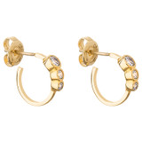 Oroton Esme Triple Diamond Hoops in Gold and 925 Sterling Silver Base With 18CT Gold Plating for Women