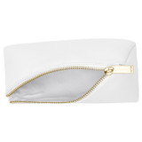 Internal product shot of the Oroton Ivy Small Zip Case in Pure White and Smooth Leather for Women