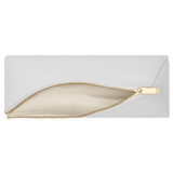 Oroton Ivy Zip Case in Pure White and Smooth Leather for Women