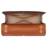 Internal product shot of the Oroton Bella Clutch in Cognac and Soft Saffiano for Women