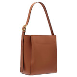 Back product shot of the Oroton Ingrid Hobo in Brandy and Smooth Leather for Women