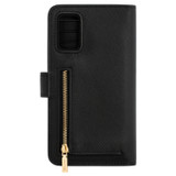 Oroton Inez 6 Credit Card Zip Case Samsung S20+ in Black and Saffiano Leather for Women
