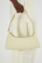 Oroton Cinder Baguette Bag in Vanilla Bean and Smooth Leather for Women