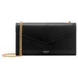Front product shot of the Oroton Bella Clutch Wallet in Black and Soft Saffiano for Women