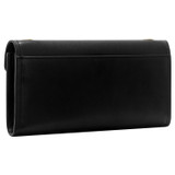 Back product shot of the Oroton Bella Clutch Wallet in Black and Soft Saffiano for Women