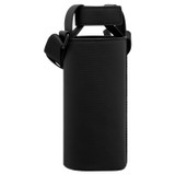Oroton Grayson Water Bottle Holder in Black and Rubberised Nylon for Men