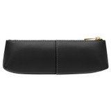 Back product shot of the Oroton Imogen Pencil Case in Black and Smooth Leather for Women