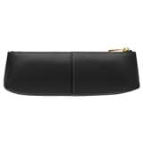 Back product shot of the Oroton Imogen Pencil Case in Black and Smooth Leather for Women