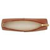 Internal product shot of the Oroton Imogen Pencil Case in Brandy and Smooth Leather for Women