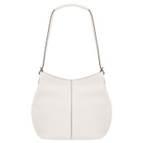 Front product shot of the Oroton Kali Small Hobo in Cream and Pebble leather for Women