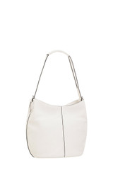 Back product shot of the Oroton Kali Medium Hobo in Cream and Pebble leather for Women