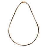 Oroton Juniper Necklace in Gold/Navy and Brass Base With 18CT Gold Plating for Women