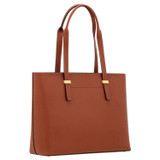 Back product shot of the Oroton Anika 13" Tote & Cover in Cognac and Pebble leather for Women