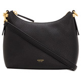 Front product shot of the Oroton Anika Crossbody in Black and Pebble leather for Women
