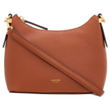Front product shot of the Oroton Anika Crossbody in Cognac and Pebble leather for Women