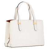 Back product shot of the Oroton Anika Small Day Bag in Cream and Pebble leather for Women