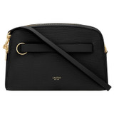 Front product shot of the Oroton Audrey Crossbody in Black and Saffiano and Smooth Leather for Women