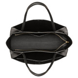 Oroton Audrey Large Tote in Black and Saffiano and Smooth Leather for Women