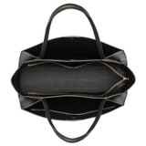 Internal product shot of the Oroton Audrey Large Tote in Black and Saffiano and Smooth Leather for Women