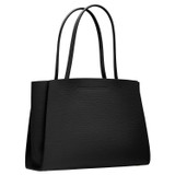 Back product shot of the Oroton Audrey Large Tote in Black and Saffiano and Smooth Leather for Women
