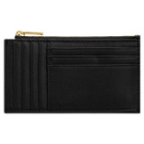 Back product shot of the Oroton Imogen 8 Credit Card Mini Zip Pouch in Black and Smooth Leather for Women