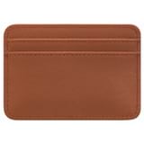 Back product shot of the Oroton Imogen Card Holder in Brandy and Smooth Leather for Women