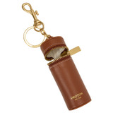 Oroton Imogen Lipstick Keyring in Brandy and Smooth Leather for Women
