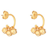 Oroton Arabella Charm Hoops in Worn Gold and Brass Base With 18CT Gold Plating for Women