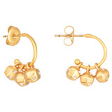 Oroton Arabella Charm Hoops in Worn Gold and Brass Base With 18CT Gold Plating for Women