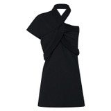 Oroton Asymmetric Tunic in Black and 77% Viscose 23% Polyester for Women