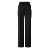 Front product shot of the Oroton Jogger Pant in Black and 95% Wool / 5% Elastane for Women