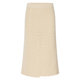 Front product shot of the Oroton Crochet Skirt in Vanilla Bean and 77% Viscose, 23% Polyester for Women