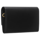 Back product shot of the Oroton Alexa Wallet Clutch in Black and Brass for Women